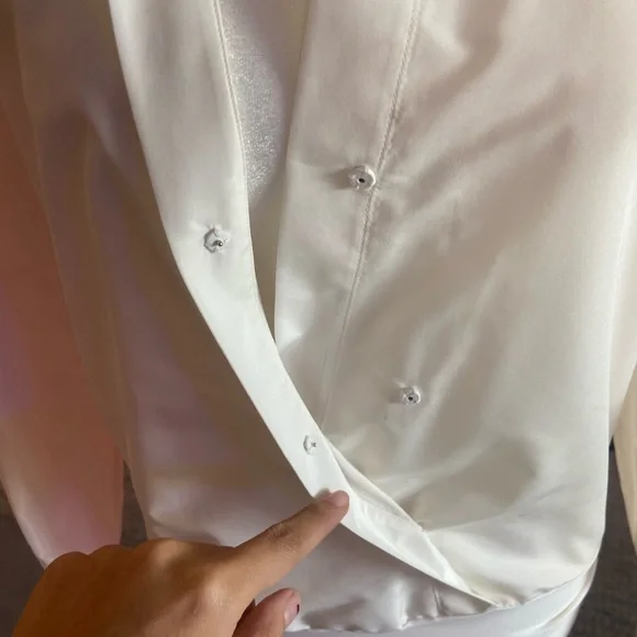 Collared Wrap Front BodysuitLafayette 148 NYC